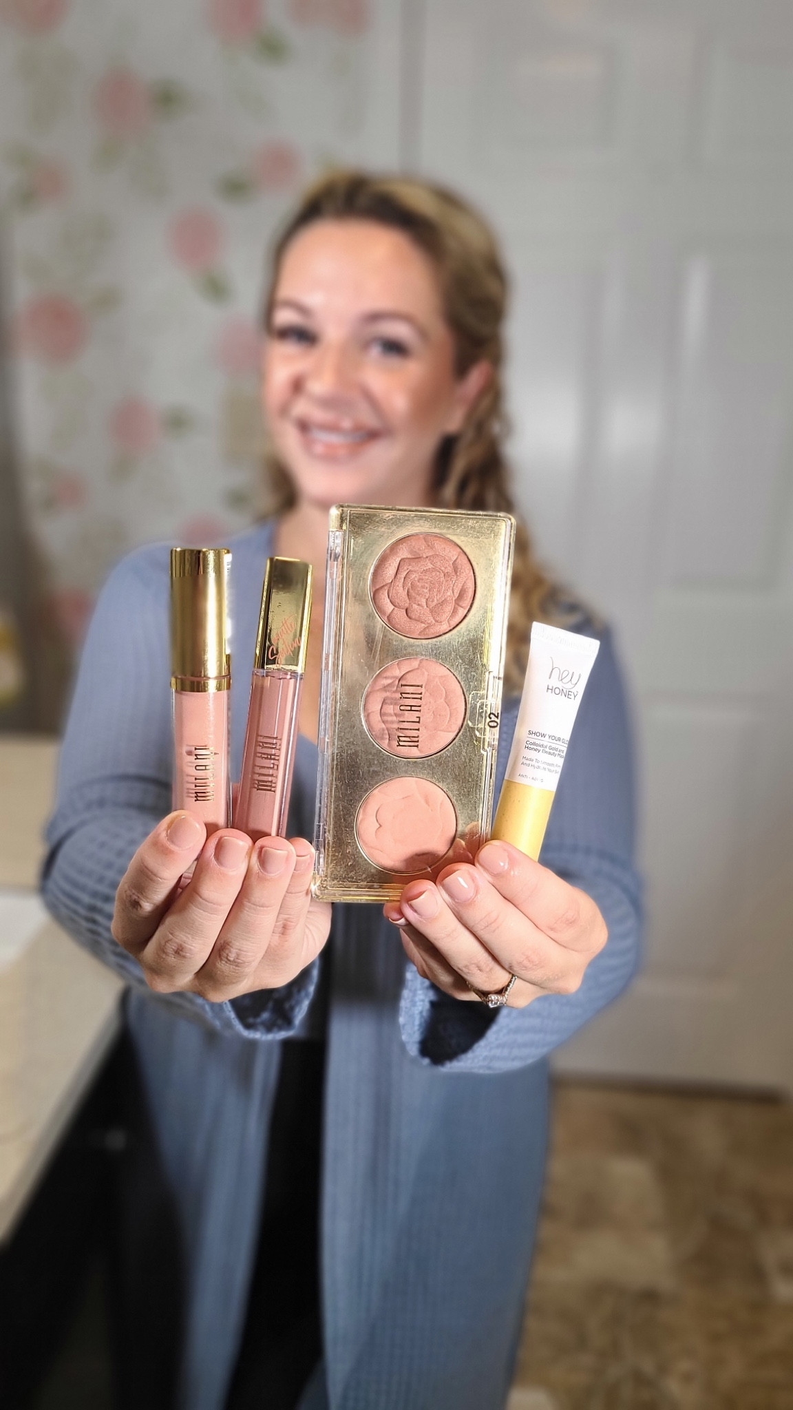 Sharing my current beauty faves! This Milani lip combo has been a fave of mine for almost 4 years!! I came across this blush trio and it gives such a pretty glow. And for a mega glow, try the Hey Honey Show Your Glow mask. You can find the full reel on IG. ✨

#LTKbeauty