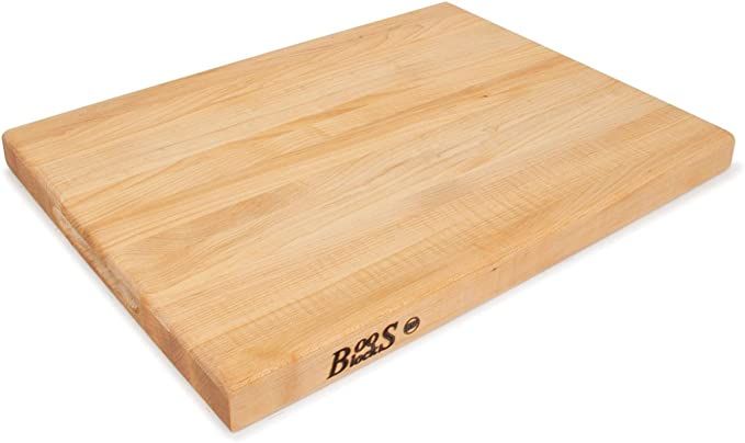 John Boos Block R03 Maple Wood Edge Grain Reversible Cutting Board, 20 Inches x 15 Inches x 1.5 I... | Amazon (US)