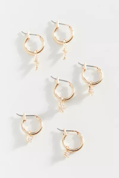 Calli Mini Charm Hoop Earring Set | Urban Outfitters (US and RoW)