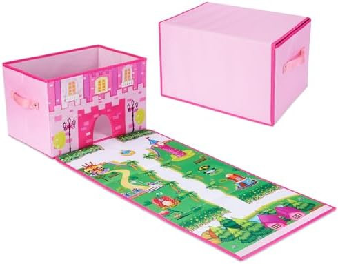 SAM AND MABEL Fabric Storage Organizer and Play Mat – Collapsible Storage Box, Foldable Playmat... | Amazon (US)