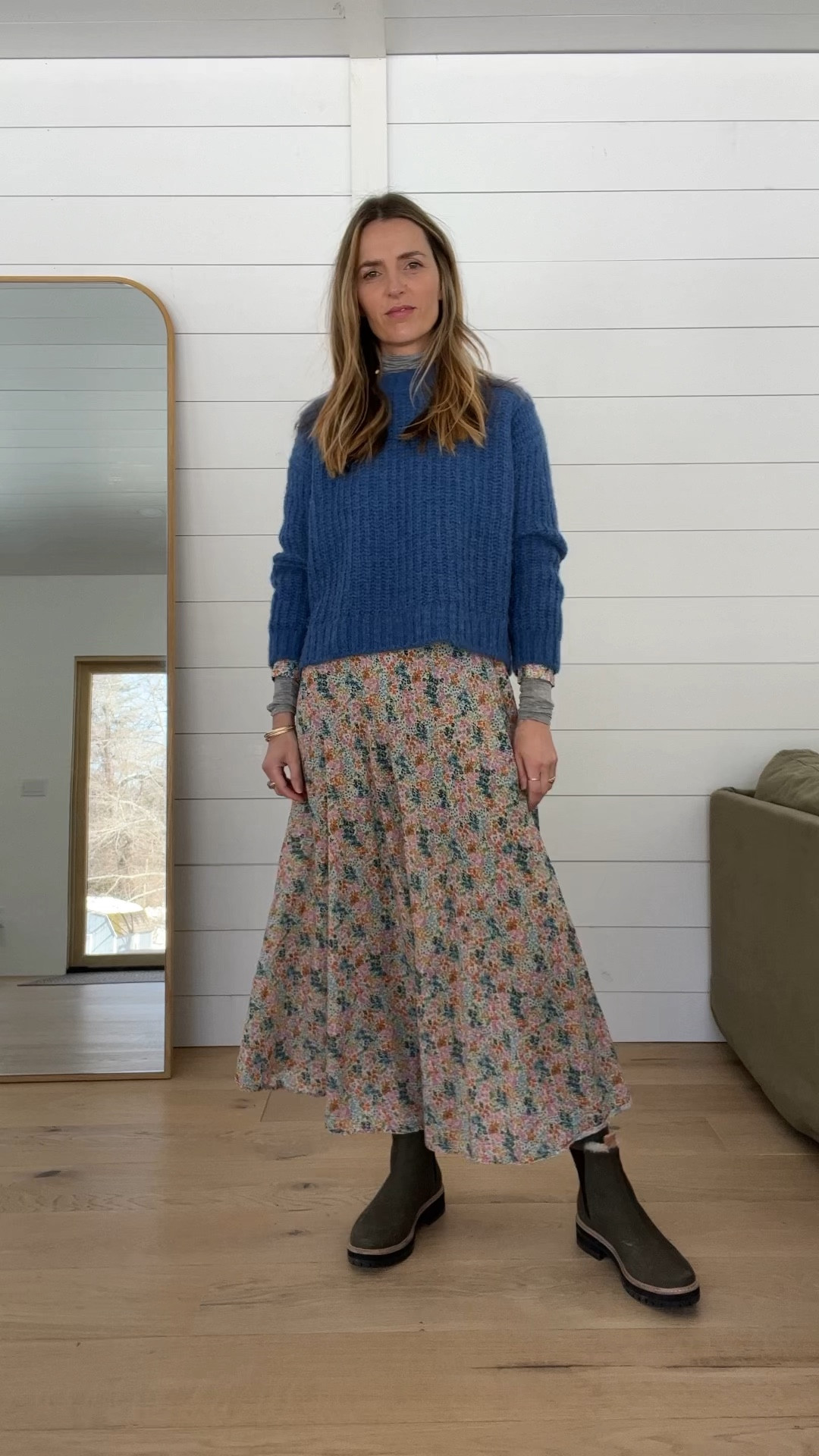 Layered up spring style so you can wear your fun floral dresses even if there’s snow on the ground. This doen dress is one of my favorites  

#LTKstyletip #LTKSeasonal