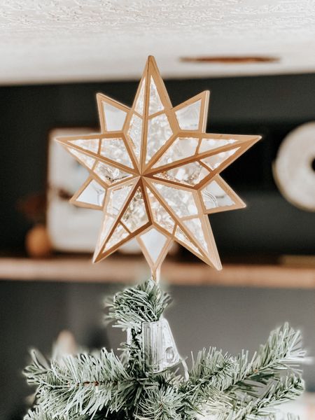 My favorite tree topper from Target! 
Christmas decor, tree topper, tree star, mirrored tree topper, plug in tree topper, holiday decor, Target decor, neutral Christmas decor, minimal Christmas decor, 2022 Christmas decor 

#LTKSeasonal #LTKHoliday #LTKhome