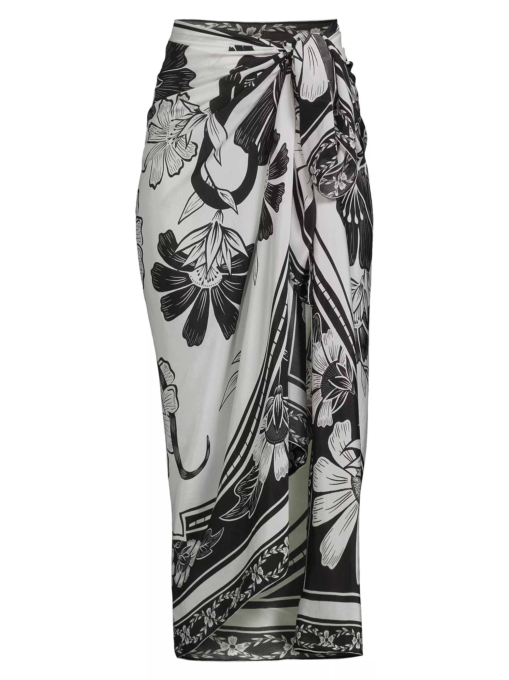 Flower Leopards Sarong | Saks Fifth Avenue