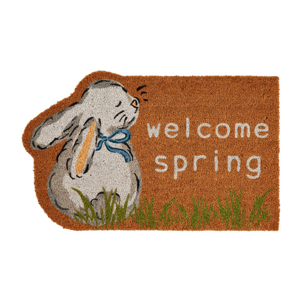 Spring Bunny Door Mat | Mud Pie