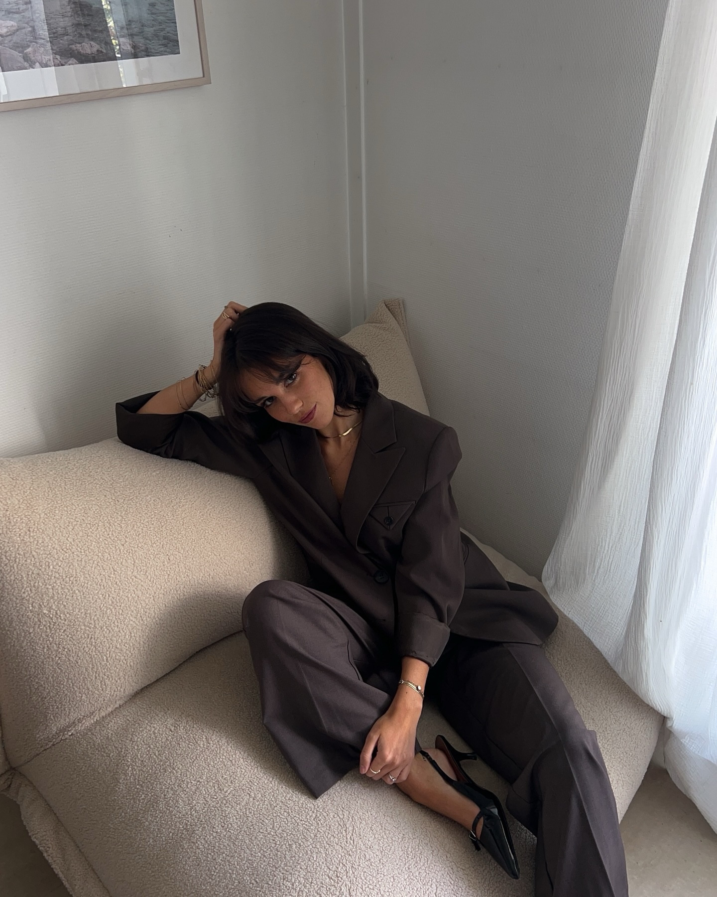 Brown suit for fall matching the seat

#outfitoftheday #styleinspo #fallfashion #brownoutfit #ootdshare #frenchgirl

#LTKworkwear #LTKautumn #FashionMonth