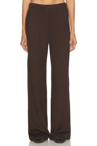 Eterne Oversized Wide Leg Sweatpant in Brown | FWRD 