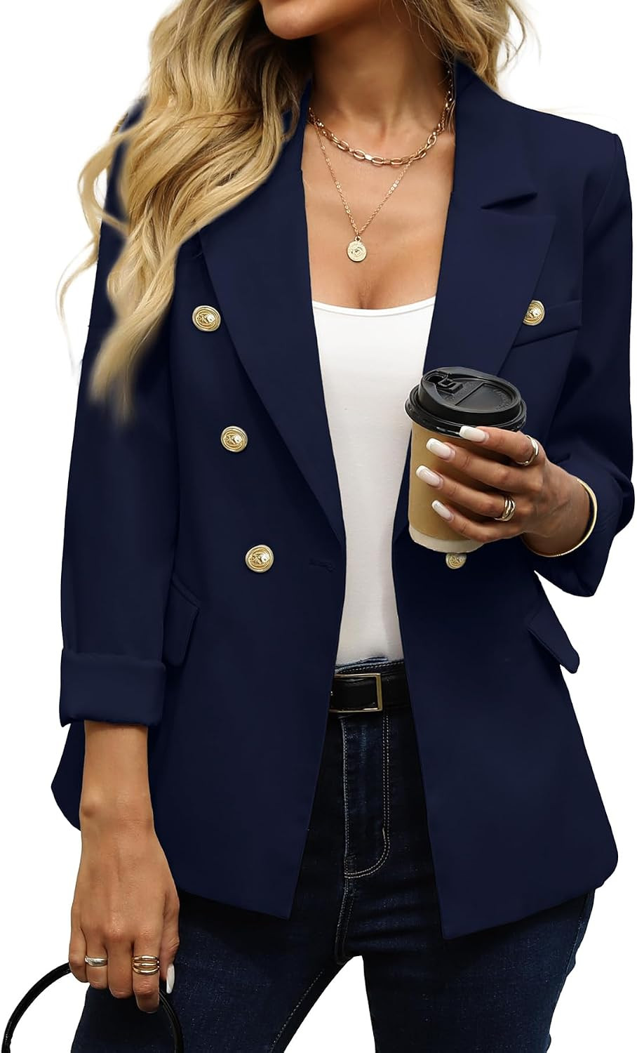 ELLEVEN Women's Business Casual Slim Fit Blazer | Amazon (US)
