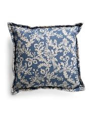 Handmade In Usa 22x22 Bird Floral Pillow | TJ Maxx