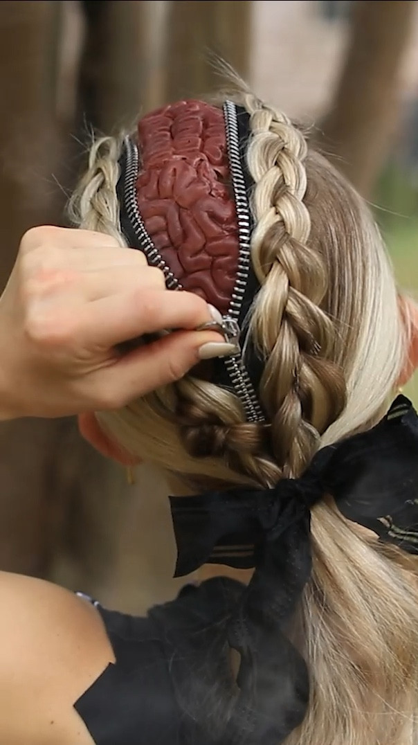 This zombie look went viral last year so I want to give you everything you need to recreate it for a halloween hairstyle! It takes a little practice but can be done 🧟‍♀️		

#LTKStyleTip #LTKSeasonal #LTKHalloween