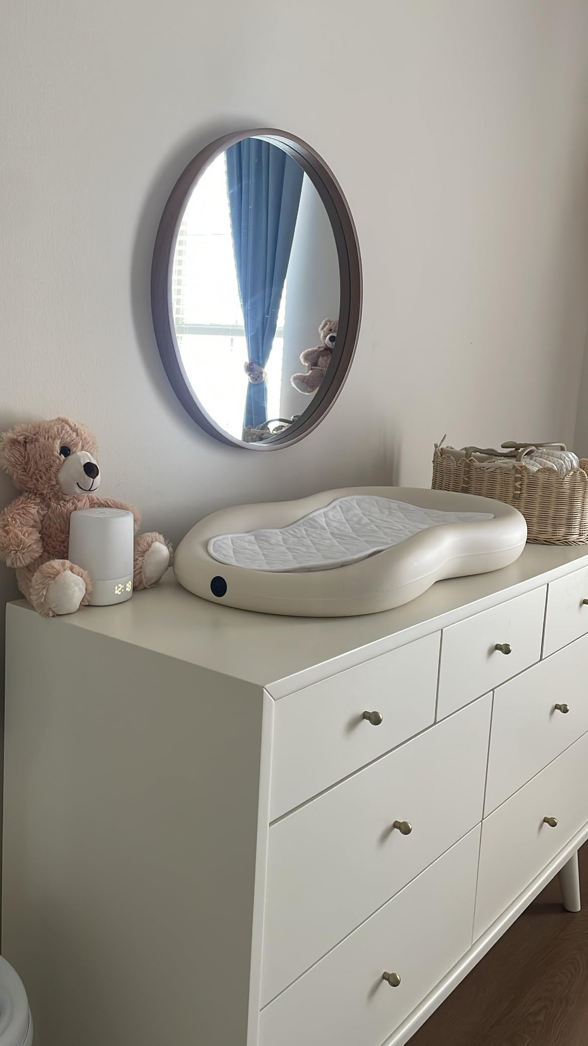 i love my changing pad for baby boy! 🩵 

 #LTKmomlife #LTKBaby #LTKKids