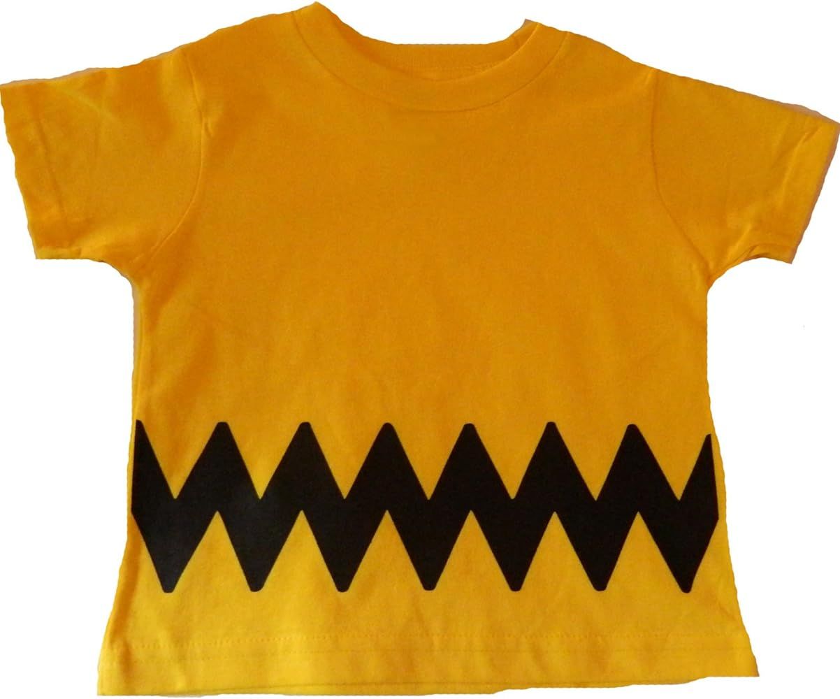 Custom Kingdom Boys/Girls Peanuts Charlie Brown Double-Sided Zig Zag Costume T-Shirt | Amazon (US)