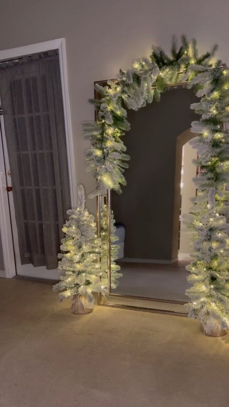 King of Christmas 4 piece set! Pre lit flocked garland, trees and wreath. 

#LTKCyberweek #LTKHoliday #LTKSeasonal