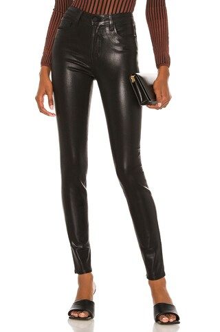 L'AGENCE Marguerite High Rise Skinny in Black Coated from Revolve.com | Revolve Clothing (Global)