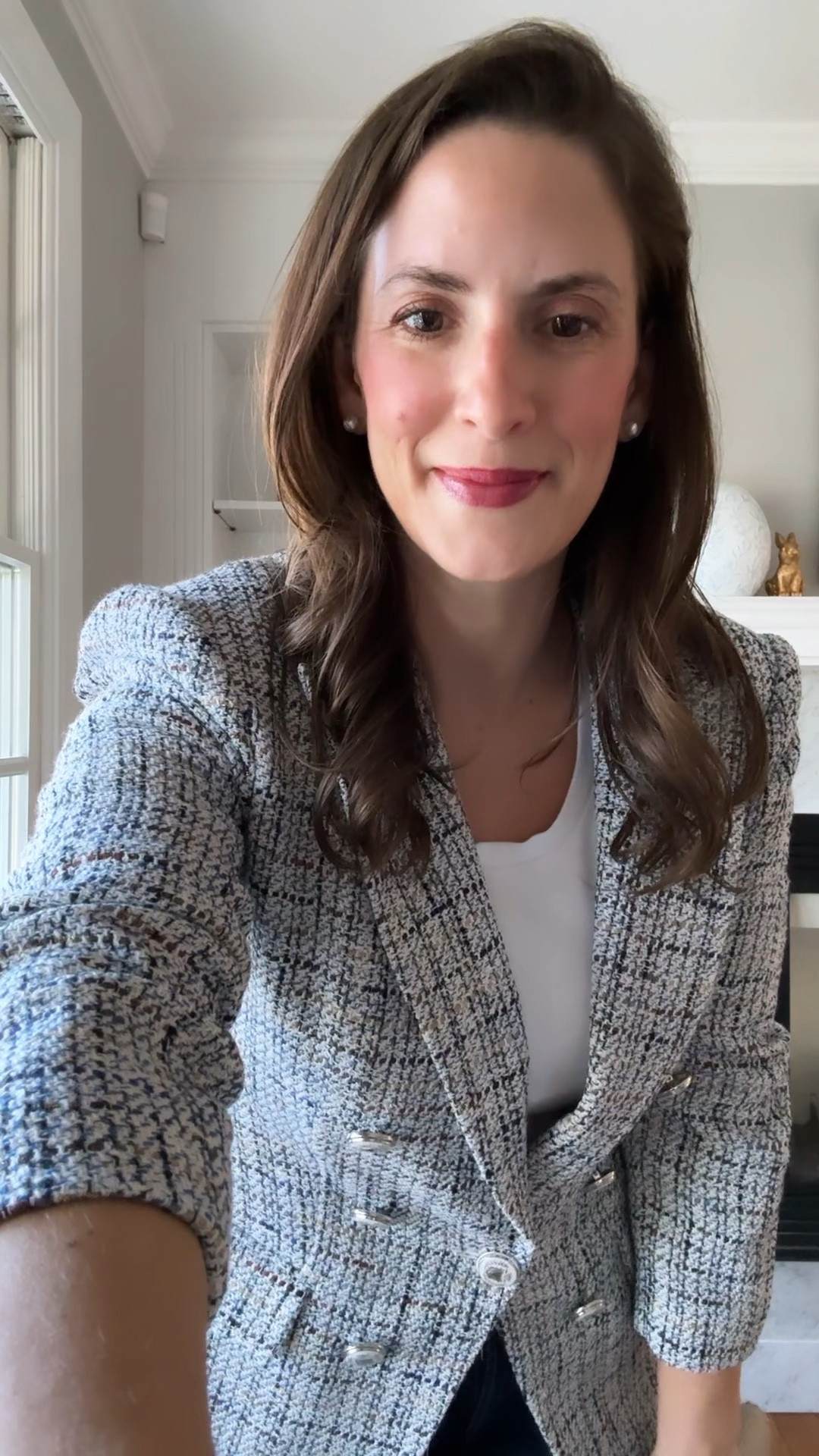 The perfect spring blazer! Veronica Beard always has the best blazers and I love their seasonal ones each spring- the blue tweed in this is so pretty! 

#LTKSeasonal