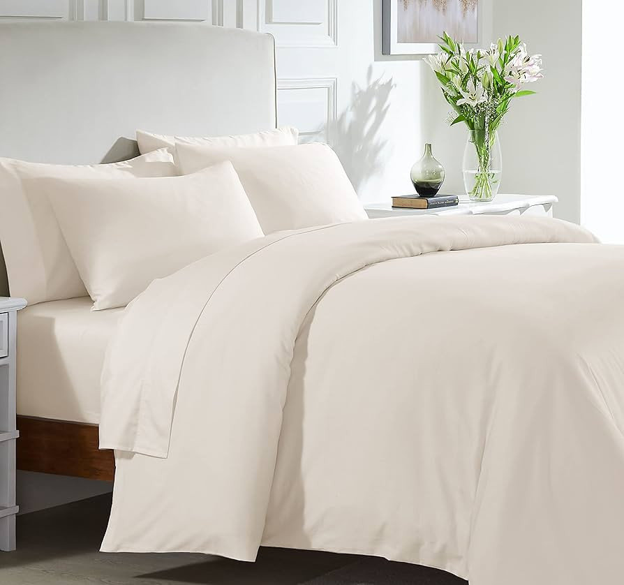 California Design Den 100% Natural Cotton Duvet Cover Set - Premium 400 Thread Count, Bedding Set... | Amazon (US)