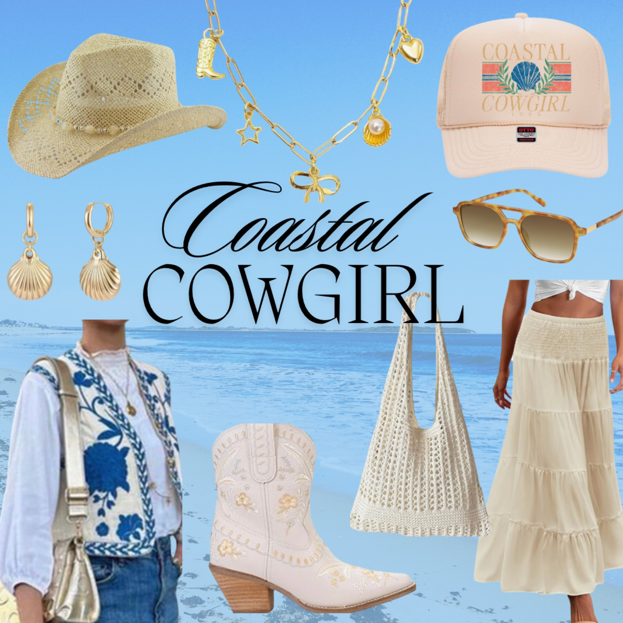 Coastal Cowgirl aesthetic but make it modest 🌊🤠🏝️🩵

#LTKParties #LTKFindsUnder100 #LTKSeasonal
