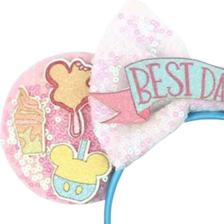 1pc Adorable Sparkly Birthday Party Theme Big Ears Sequin Headband, Student Castle Funfair Party ... | SHEIN