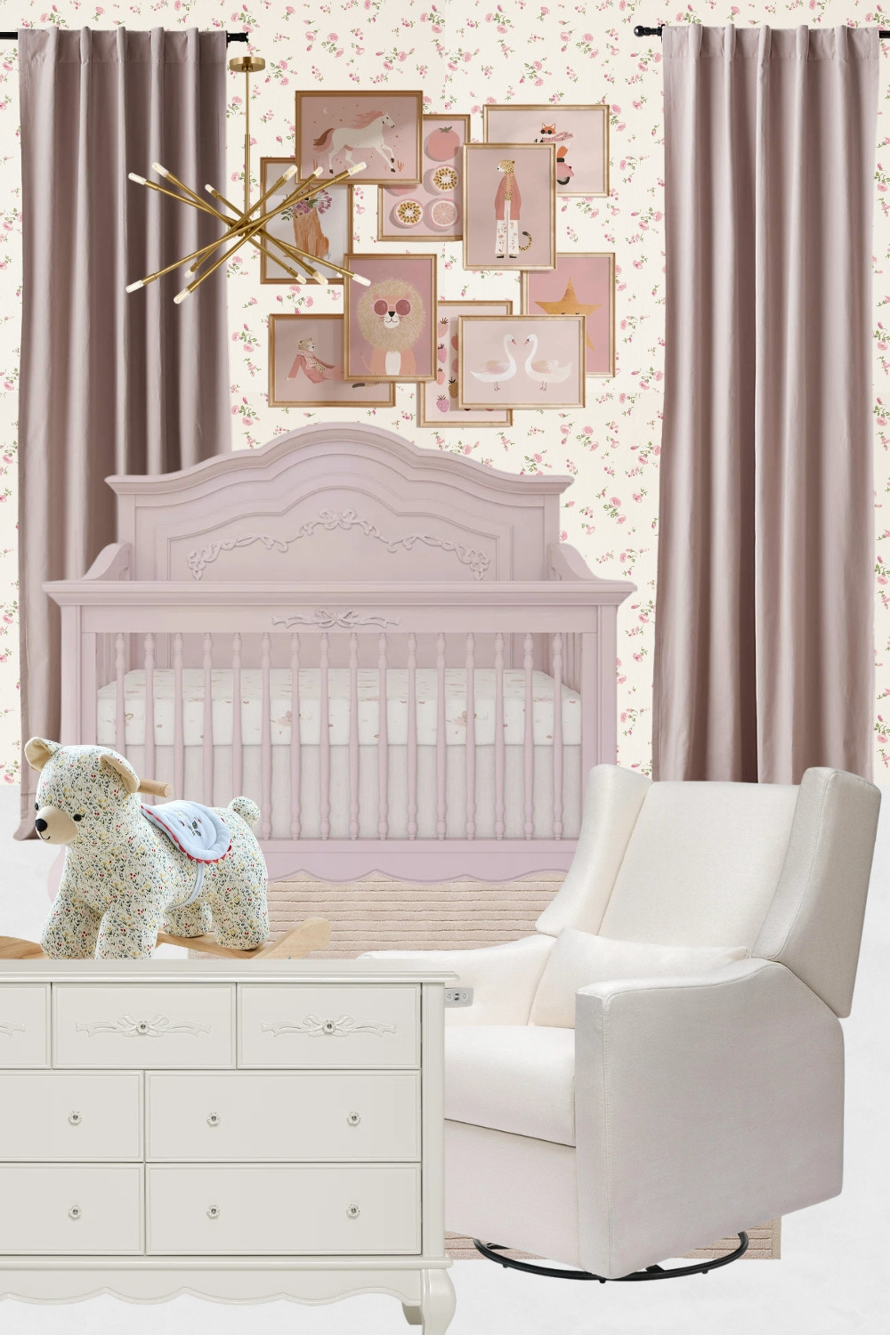 Rose Pink Nursery Moodboard, Baby Girl Nursery Moodboard, Rose Pink Nursery Design Ideas, Pink Nursery Decor Ideas, Cute Pink Nursery, White Dresser

#pinknursery #rosepinknursery #nurserymoodboard #nurserydesign #nurserydecor #cutenursery 

 #LTKHome #LTKSaleAlert #LTKBaby