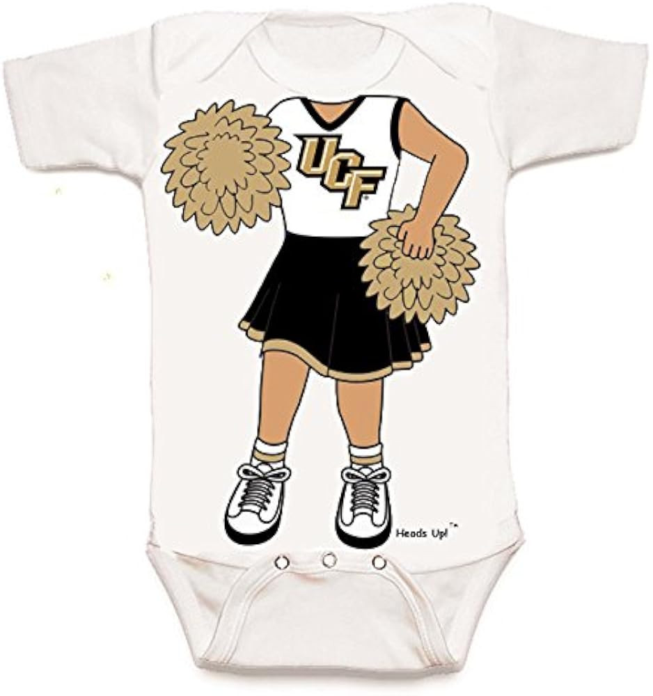 Future Tailgater UCF Central Florida Knights Heads Up! Cheerleader Baby Onesie | Amazon (US)