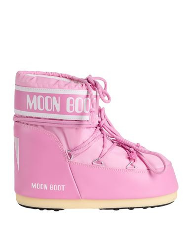 Moon Boot Mb Icon Low Nylon Woman Ankle boots Pink Size 8-9.5 Polyamide, PVC - Polyvinyl chloride | YOOX (US)