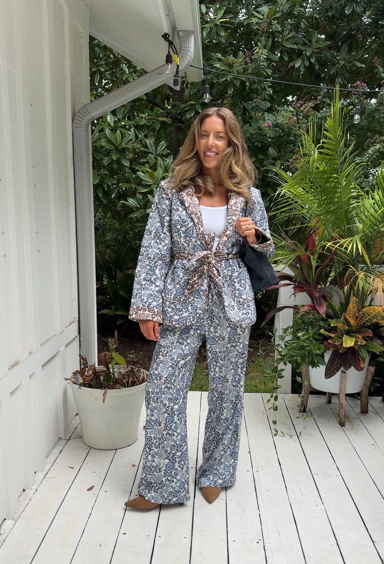 Truly a stunning set! Wearing size small in both! @Hill House Home