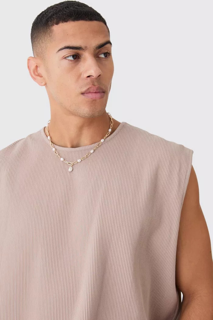 Pleated Tank And Short Set | boohoo (US & Canada)