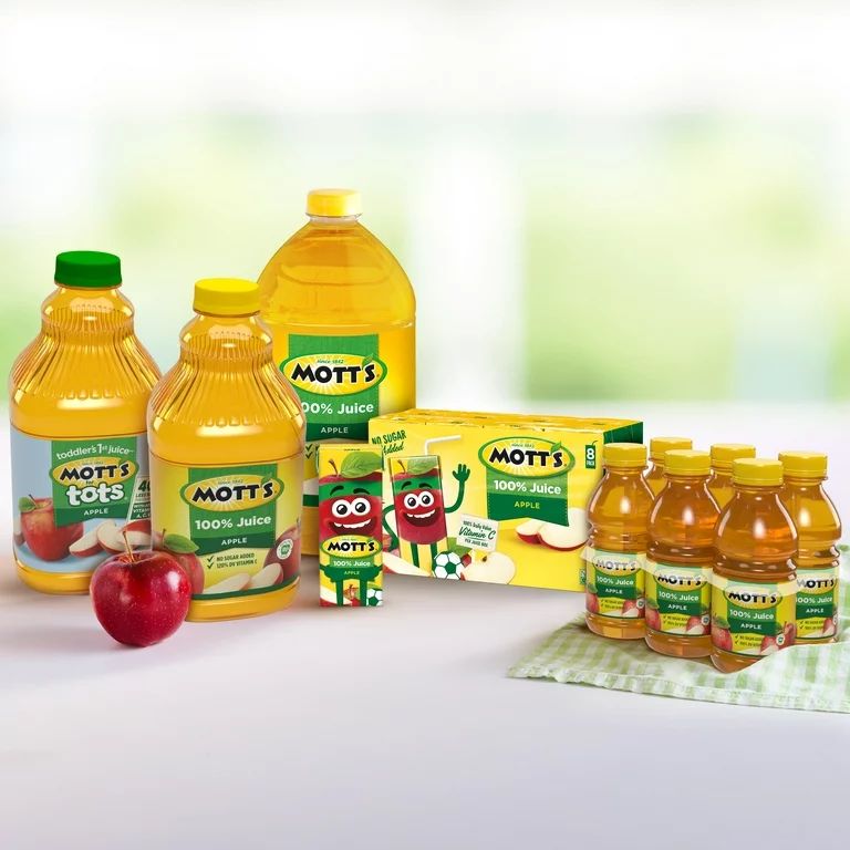Mott's for Tots Apple Juice, 6.75 Fluid Ounce, 8 Count Boxes | Walmart (US)