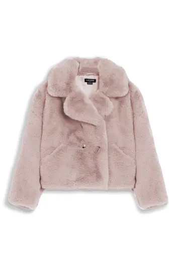 Noize Push Faux Fur Coat in Pink at Nordstrom Rack, Size Small Regular | Nordstrom Rack