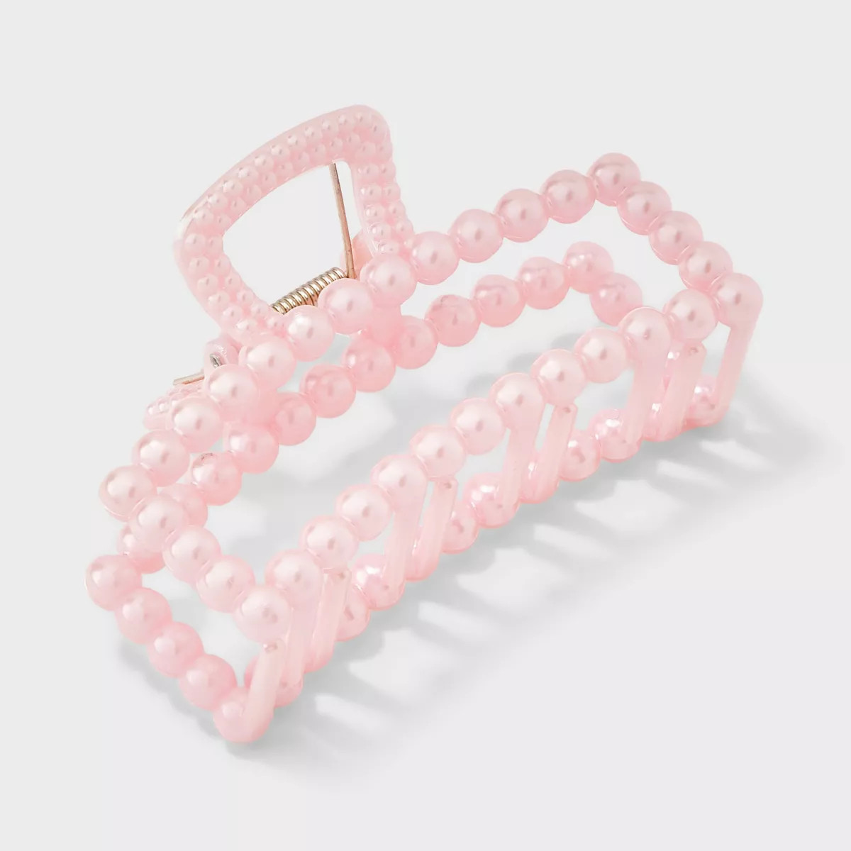 Pearlized Rectangle Shape Claw Hair Clip - Wild Fable™ Pink: Fashion Accessory for All Hair Typ... | Target
