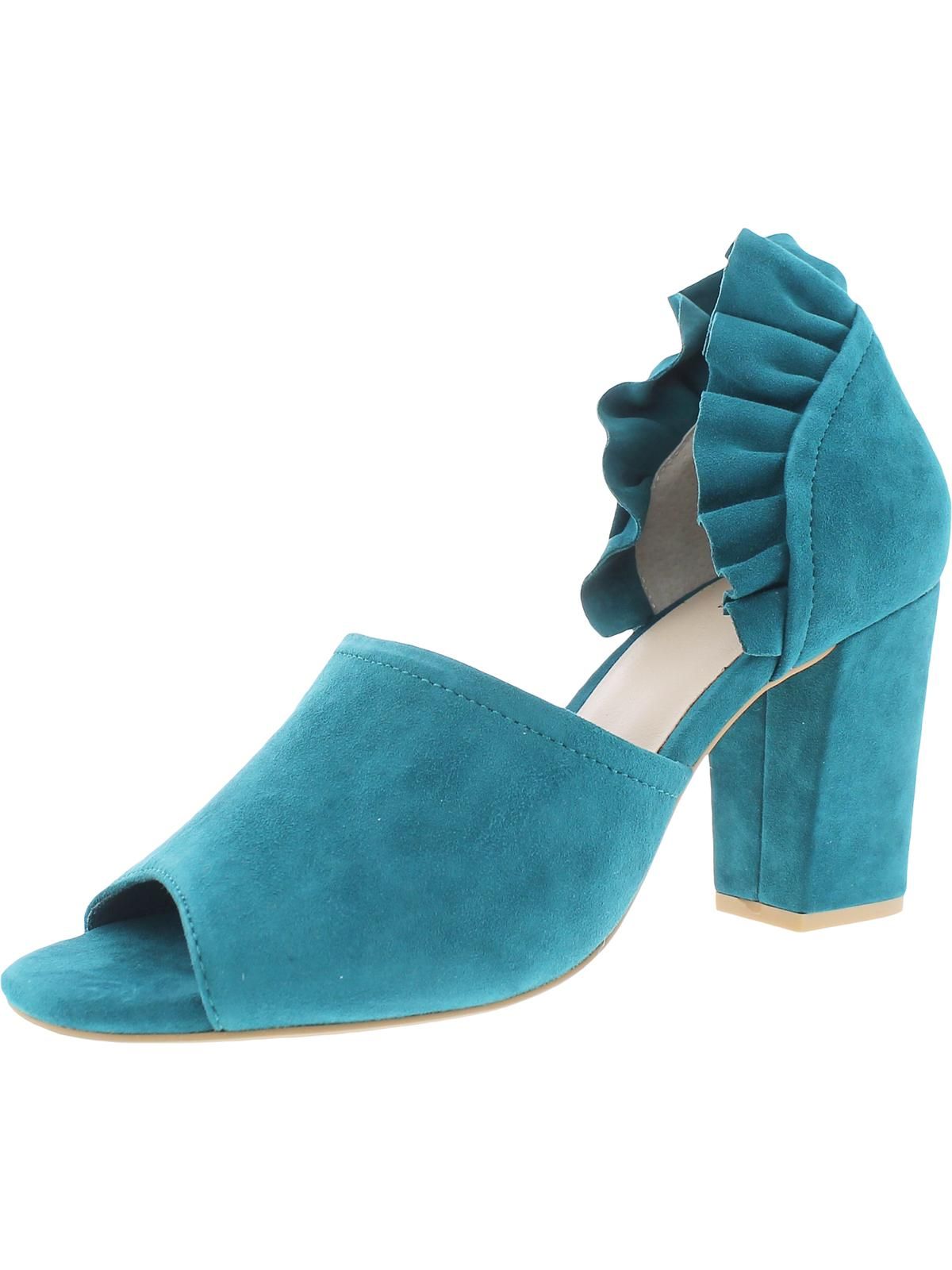 Seychelles Womens Tropical Leather Open Toe D'Orsay Heels Blue 6 Medium (B,M) - Walmart.com | Walmart (US)