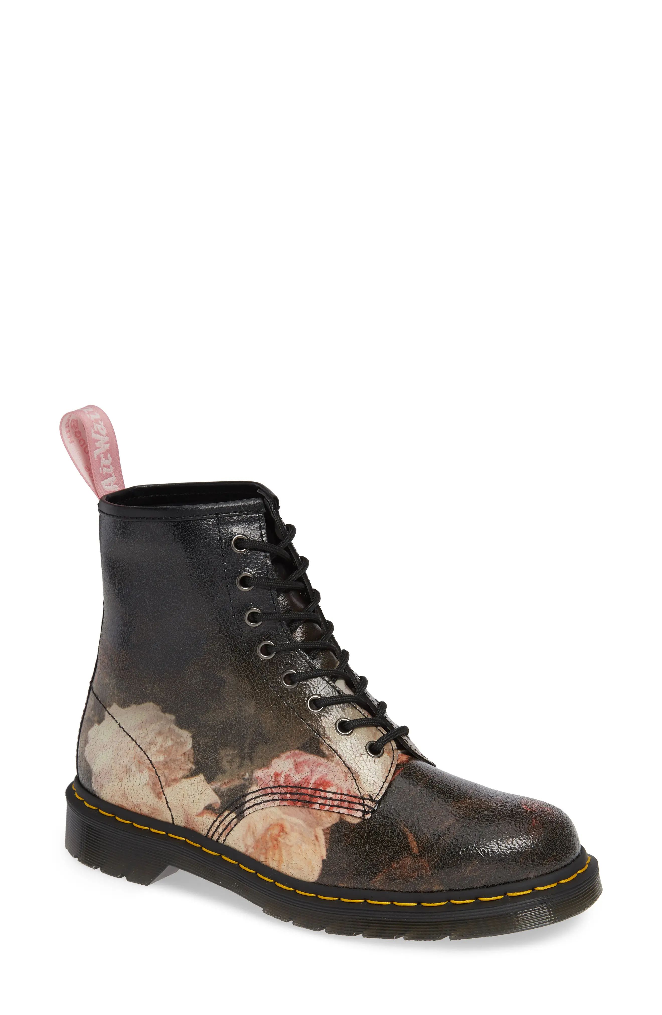 Dr. Martens 1460 Power Floral Leather Boot (Women) | Nordstrom