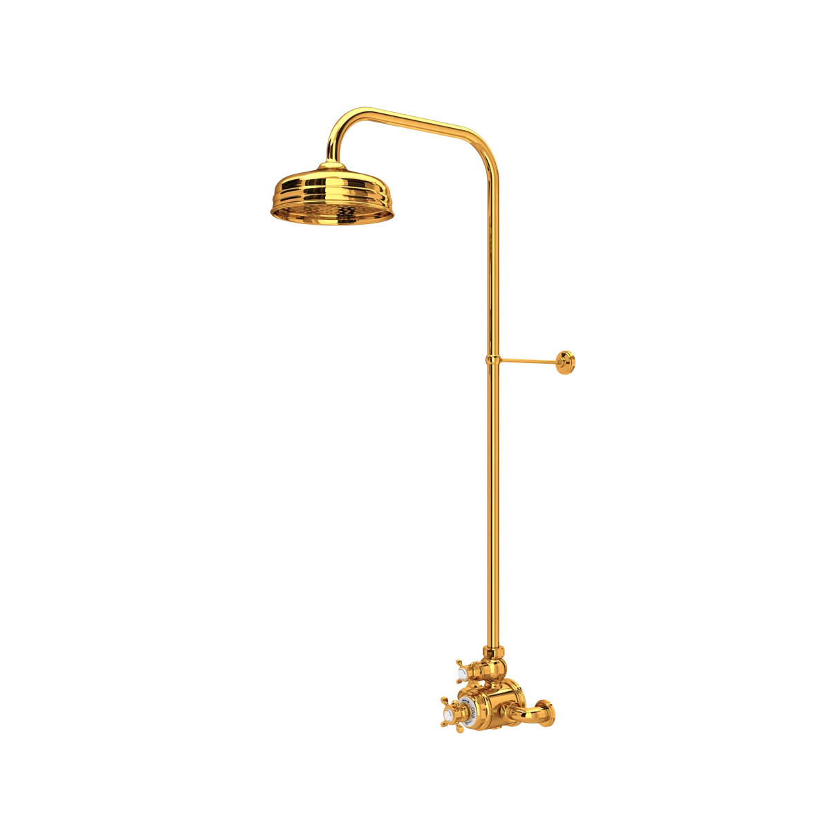 Edwardian 3/4" Exposed Wall Mount Thermostatic Shower System | Perigold
