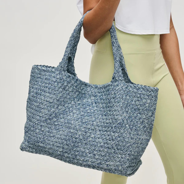 Sky's The Limit - Large Denim Tote | Sol and Selene