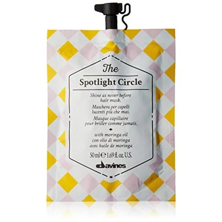 Davines The Spotlight Circle Shine Enhancing Mask For Dull Hair Boost Style Weightlessly 1.69 fl. oz | Walmart (US)