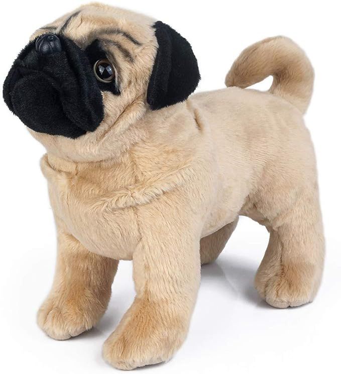 Plush Pug Dog Children's Plush Stuffed Animal, Plush Dog 12" | Amazon (US)