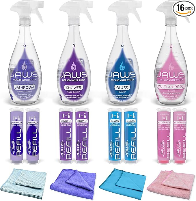 JAWS Bathroom Cleaning Kit. Refillable Cleaning Supplies. | Amazon (US)