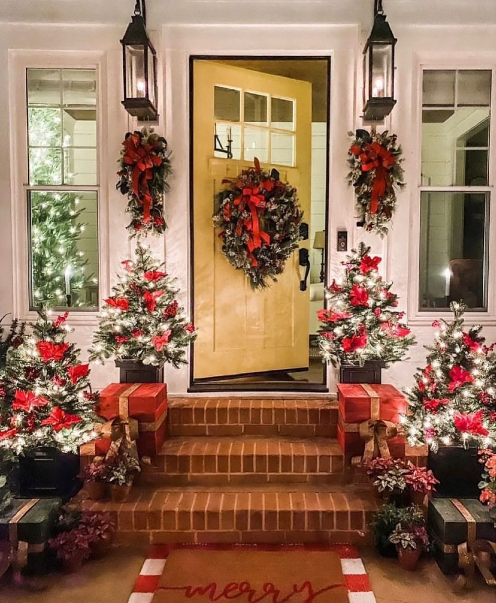 Christmas porch. Christmas trees. Christmas wreath. Christmas home decor. Holiday party.
. #christmaswreaths #christmas #christmasporchdecor #christmasgarland #christmasdoormats


#LTKSeasonal #LTKHoliday #LTKhome