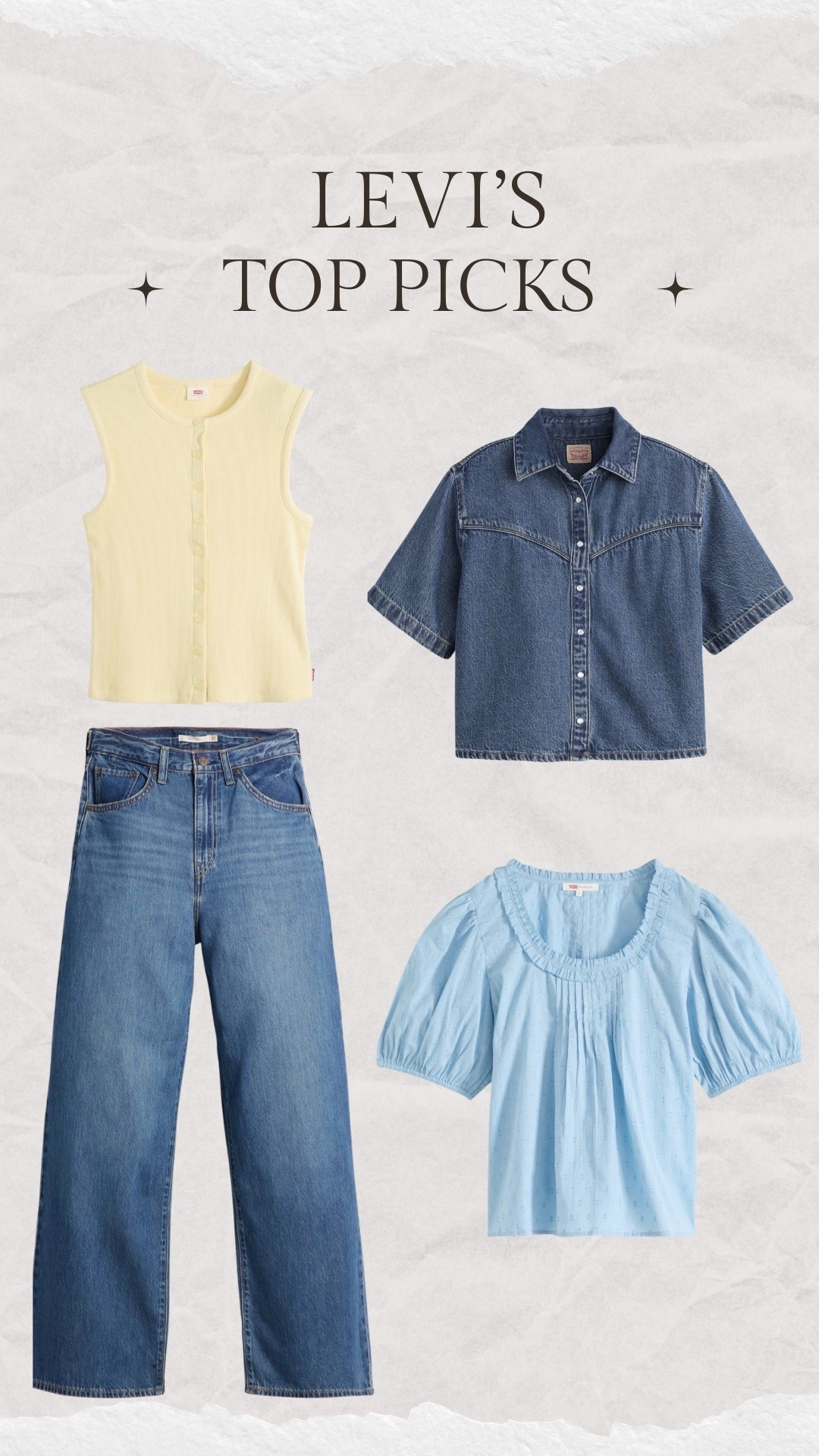 My @levi top picks! In love with their new arrivals! ❤️

#LTKSaleAlert #LTKootd #LTKgrwm