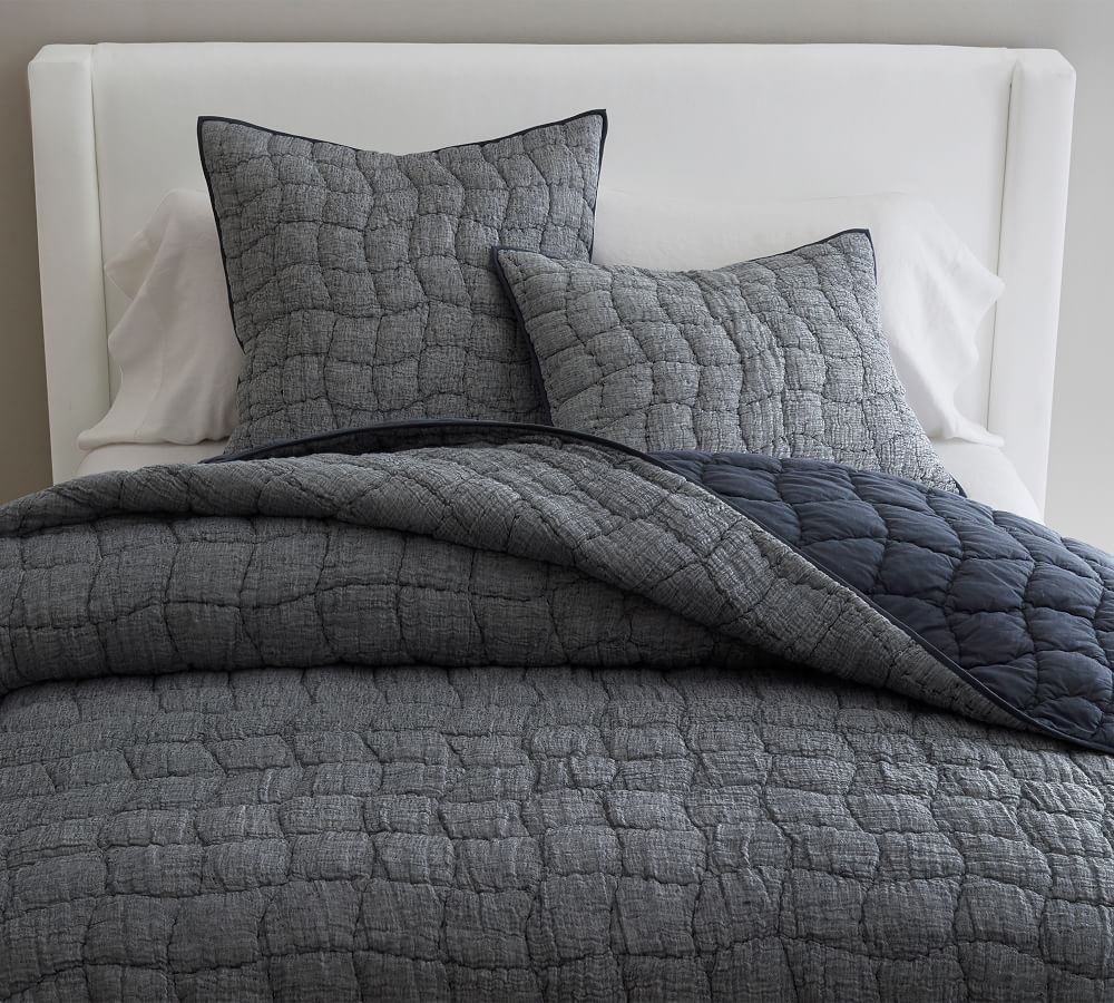 Cloud Linen Handcrafted Quilt | Pottery Barn (US)