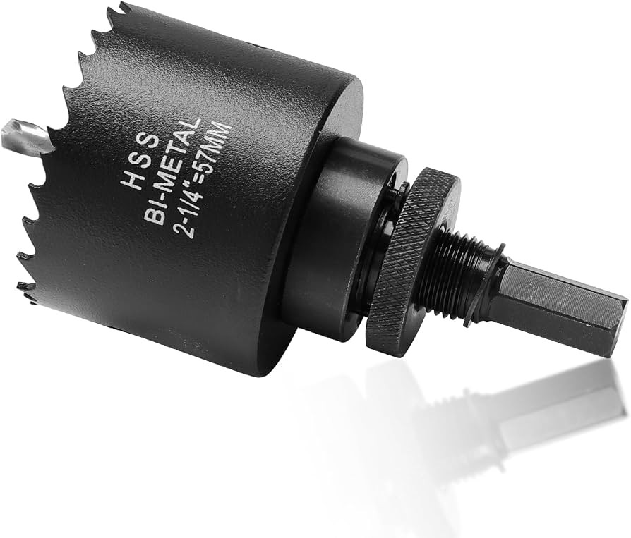 2 1/4 inch Hole Saw Drill Bit for Metal and Wood, M42 Bi-Metal Hole Cutter with 1.5” Cutting De... | Amazon (US)