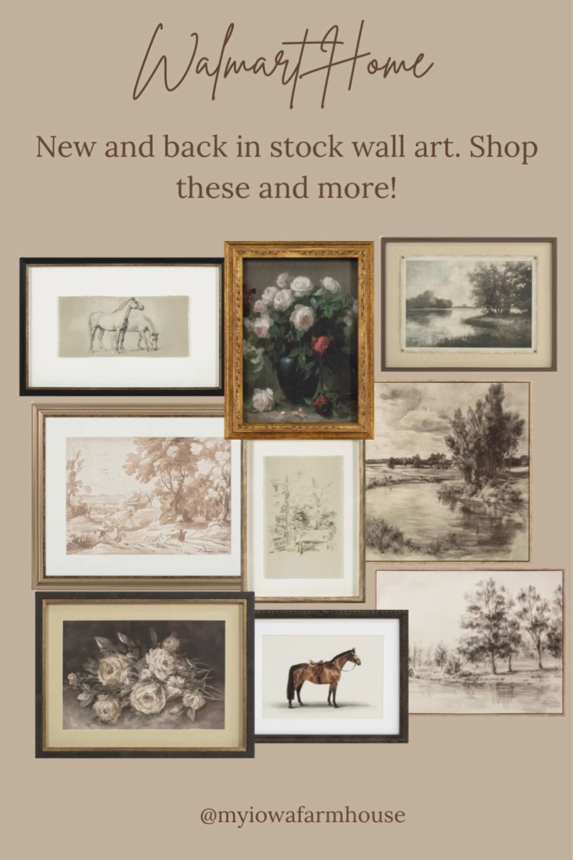 Walmart has some beautiful wall art, and a lot of them have come back into stock. Shop these and more that are linked below! ￼￼￼

#LTKHome