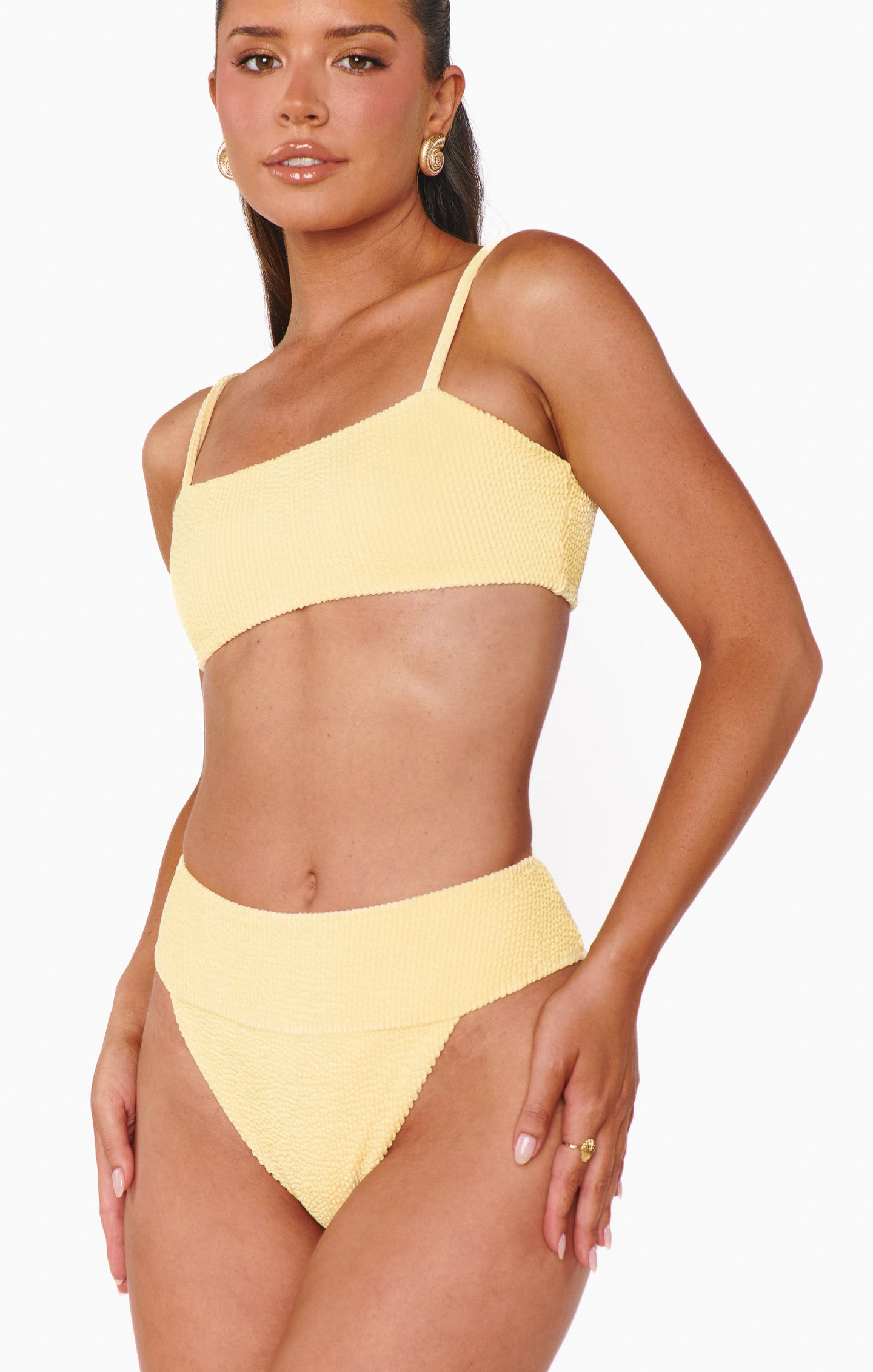 Del Rey Bottom ~ Butter Yellow Scrunch | Show Me Your Mumu