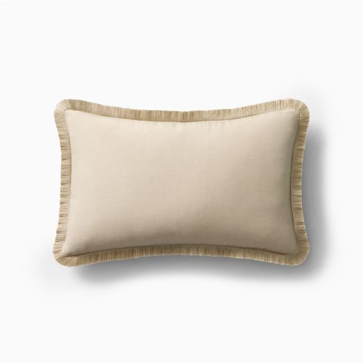 TENCEL™ Linen Fringe Pillow Cover | West Elm (US)