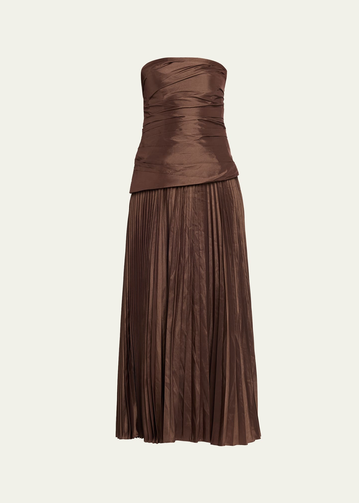 SIMKHAI Arie Strapless Pleated Maxi Dress | Bergdorf Goodman