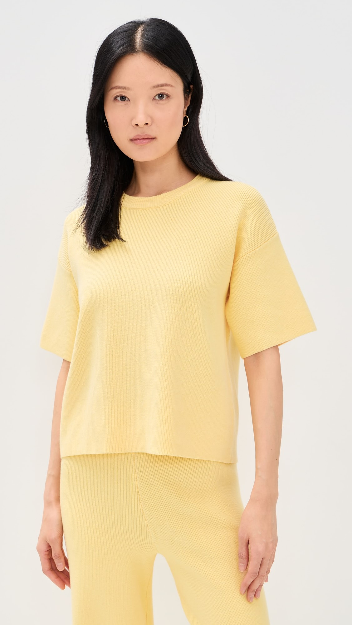 Ribbed Knit Sweater Tee | Shopbop