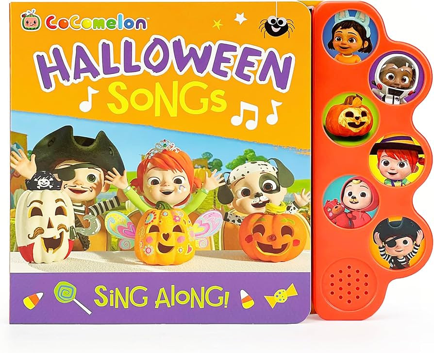Cocomelon Halloween Songs 6-Button Musical Song Book: Sing and Read Toy Book with JJ and Friends | Amazon (US)