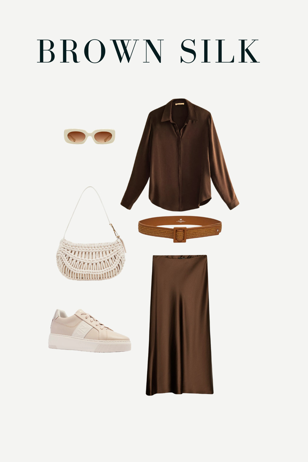 Brown silk outfit, perfect for a date night out or work.

#LTKgrwm #LTKootd #LTKWorkwear