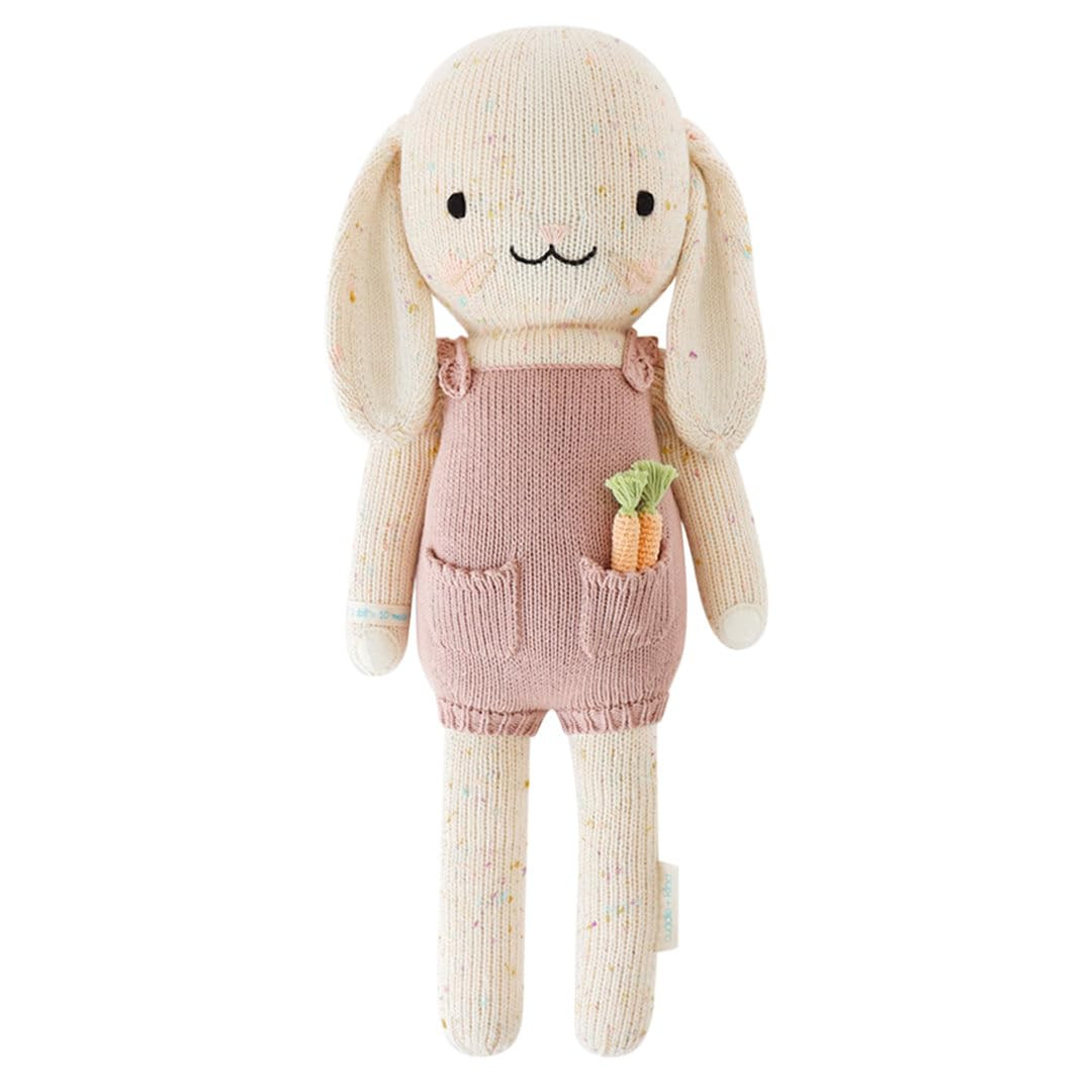 cuddle + kind Harper The Bunny Regular 20" Hand-Knit Doll – 1 Doll = 10 Meals, Fair Trade, Heir... | Amazon (US)