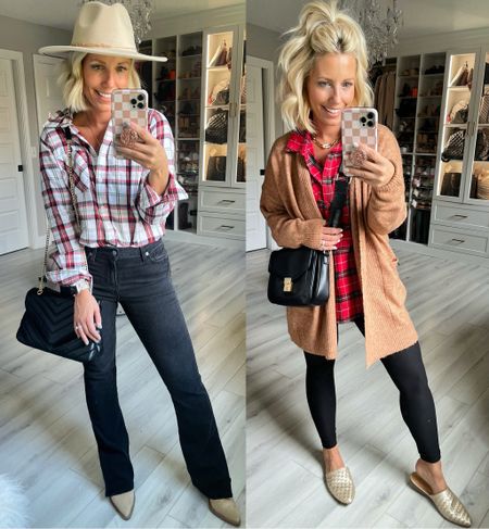 These plaids have been a top seller for weeks! So many ways to style them!!!
Tops medium
Jeans size 4
Leggings small

#LTKSeasonal #LTKstyletip #LTKHoliday