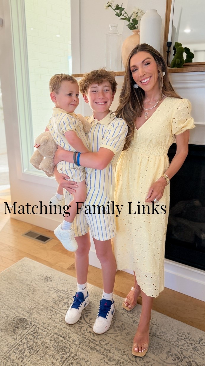 The WHOLE family 💙⭐️ 

#momstyle #momlife #momfinds #familymatching 
#momandme #momandkids #everydayfamily 
#familyfashion #styledfamily

#LTKmomlife #LTKootd #LTKSeasonal